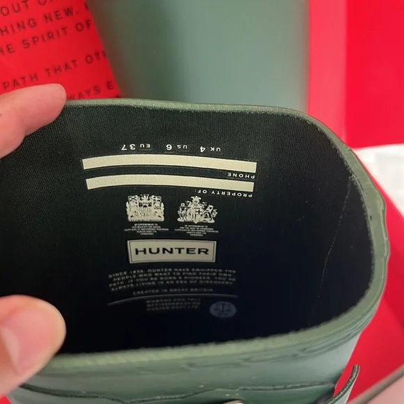 NIB Hunter Womens Original Tall Boot - Hunter Green - US 6 / UK 4 / EU 37 - Picture 7 of 13